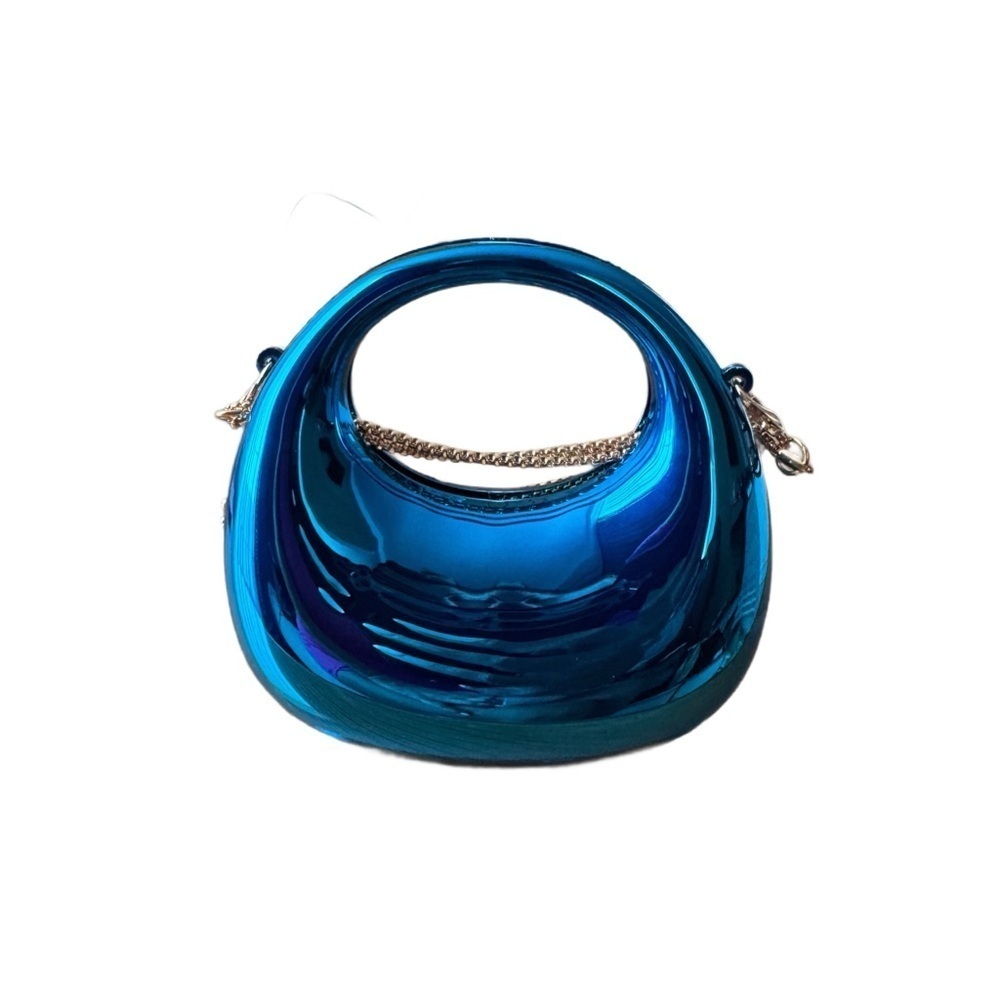 Blue Metallic Women's mini Bag. Can be styled so many ways. - Picture 2 of 4